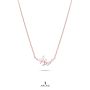 L'amour 優雅蝴蝶頸鏈 (玫瑰金)