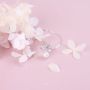 L'amour 浪漫玫瑰珍珠項鏈 (白金色)