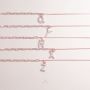 Trésor 字母 [ N ] 手鏈 (玫瑰金)